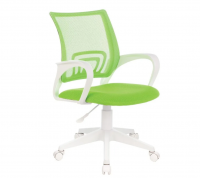 Кресло Бюрократ CH-W695NLT салатовый TW-03A TW-18 сетка/ткань крестов. пластик пластик белый CH-W695 фото