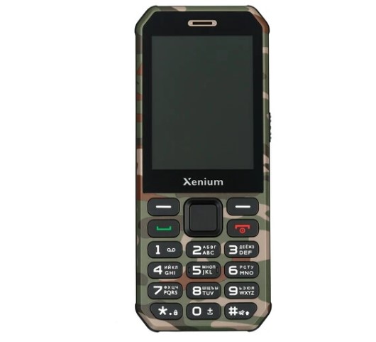 Мобильный телефон XENIUM X300 Green Camouflage купить ЦИТ Мобильный телефон XENIUM X300 Green Camouflage фото