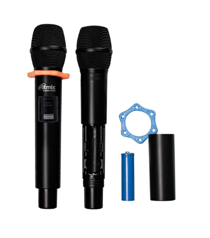 Набор беспроводных микрофонов RITMIX RWM-230 черный фото