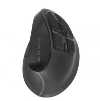 Мышь Oklick 990MW черный оптическая (2400dpi) silent беспроводная BT/Radio USB фото