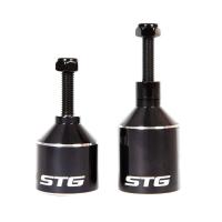 Пеги для трюкового самоката с осью, 36 мм, алюм., черный, 2шт. Х99073 фото