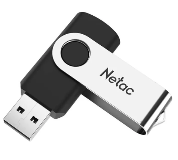 USB флеш-накопитель 64Gb Netac U505 чёрный/серебро USB 2.0 (NT03U505N-064G-20BK) фото