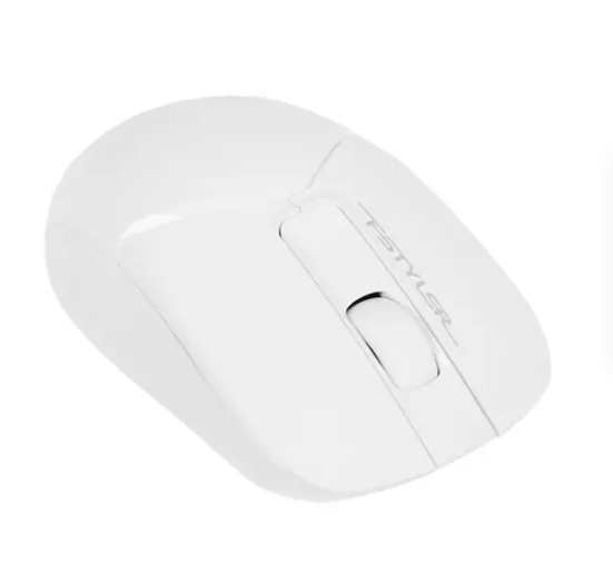 Комплект клавиатура + мышь A4 Fstyler FG1012 белый Wireless USB Multimedia фото