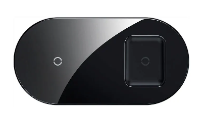 Беспроводное зарядное устройство Baseus BS-W508 Simple 18W пластик, стекло Type-C черный прозрачный фото