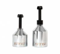 Пеги для трюкового самоката с осью, 36 мм, алюм., серебр., 2шт. Х99084 фото