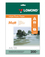 Фотобумага Lomond 0102033 A4/200г/м2/50л./белый матовое/матовое для струйной печати  фото