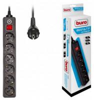 Сетевой фильтр Buro 600SH-5-B 5м (6 розеток) черный  фото
