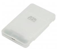 Внешний корпус HDD AgeStar 3UBCP3 SATA пластик белый 2.5" фото