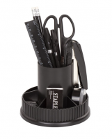 Канцелярский набор STAFF "Раунд", 13 предметов, круглое основание, вращ. конструкция, 230745 купить ЦИТ Канцелярский набор STAFF "Раунд", 13 предметов, круглое основание, вращ. конструкция, 230745 фото