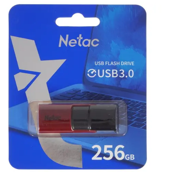 USB флеш-накопитель 256GB Netac U182 красный USB 3.0 (NT03U182N-256G-30RE) фото