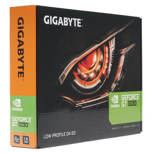 Видеокарта PCI-E 2Gb Gigabyte GV-N1030D4-2GL GT1030 64bit GDDR4 1177/2100 DVI/HDMI HDCP  low profile фото