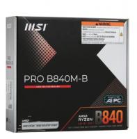 Материнская плата MSI PRO B840M-B SocketAM5 AMD B840 2xDDR5 mATX AC`97 8ch(7.1) 2.5Gg RAID+VGA+HDMI фото