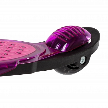 Самокат-кикборд NOVATRACK 120PROT.RAINBOW.PN22 с прозрачной платформой, подростковый, складной механ фото