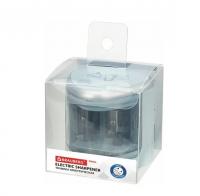 Точилка электрическая BRAUBERG DUAL (для 2 диаметров карандашей!), 4 батарейки АА, голубая, 270578 фото