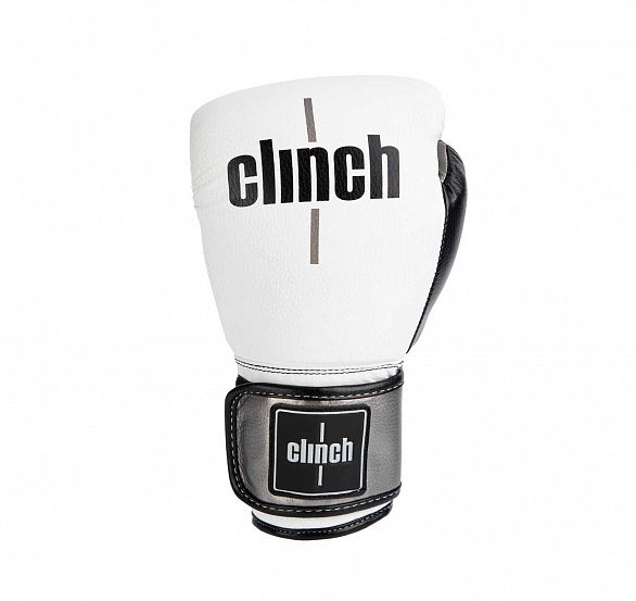Перчатки боксерские Clinch Punch 2.0 бело-черно-бронзовые 12 унций фото