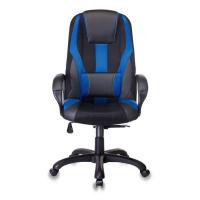 Кресло игровое Zombie 9 черный/синий искусст.кожа/ткань крестовина пластик ZOMBIE 9 BLUE фото