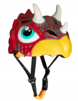 Шлем детский STG Triceraptors, обхват 49-55 см, красный с желтым Х126532 фото
