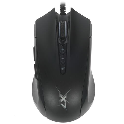 Мышь A4 Tech X89 черный оптическая (2400dpi) USB (8but) фото