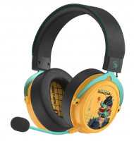 Игровые наушники с микрофоном A4 Bloody  MR595 Renegade желтый мониторные BT/Radio фото