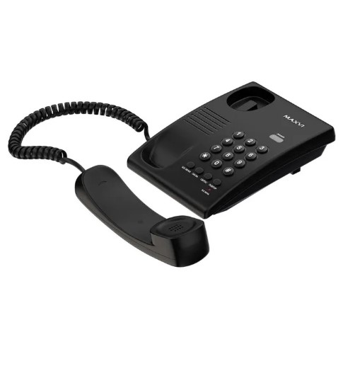 Телефон проводной MAXVI CS-02 black черный фото