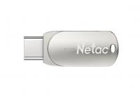 USB флеш-накопитель 32GB Netac U785C Dual, USB + TypeC, серебро USB 3.2 NT03U785C-032G-32PN фото