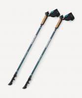 Палки для скандинавской ходьбы BERGER Travel Balance BTF26NP2-01,80-135 см,2-секционные,сине-зеленый фото