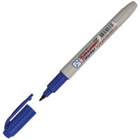 Маркер перманентный Crown "Multi Marker Super Slim" синий, пулевидный, 1мм фото