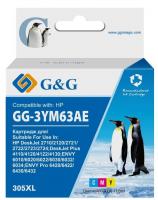 Картридж струйный G&G GG-3YM63AE 305XL многоцветный (11.6мл) для HP DeskJet 2320/2710/2720/2300  фото