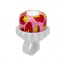 Звонок STELS 23R-01 алюминий/пластик, бело-красный "Клубника" фото