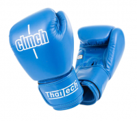 Перчатки боксерские Clinch Muay Thai синие (вес 10 унций) C170  фото
