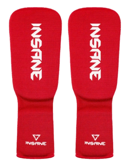 Защита голень-стопа INSANE CUPRUM IN22-SG100, полиэстер/спандекс, красный (L) фото