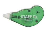 Корректирующая лента STAFF EVERYDAY 5мм х 3м, корпус зеленый, механизм перемотки, блистер, 226810 фото
