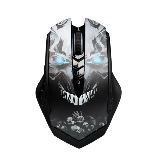 Мышь A4 Bloody R80 Plus Skull Беспроводная (5000dpi) USB фото