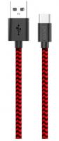 Кабель USB - Type-C PERO DC-04 2м красно-черный PRDC-04TC2MRB фото