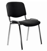 Стул STAFF "Iso Lite CF-008", хром, ткань черная (С-11), 532565 фото