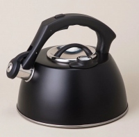 Чайник со свистком AGNESS 908-065 ТЮДОР с термометром 3,0л, черный фото
