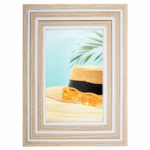 Рамка BRAUBERG LOFT THREE-IN-ONE НАБОР 3шт, фото разного размера, акриловый экран, 17*22см, 391289 фото