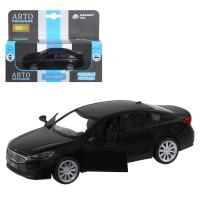 ТМ "Автопанорама" Машинка металлическая 1:41 KIA K7, черный, откр. двери, инерция, 17,5*12,5*6,5 см, фото