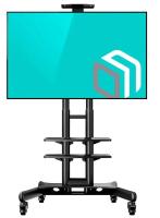 Подставка для телевизора Onkron TS1552 черный 40"-70" макс.60.5кг напольный мобильный фото