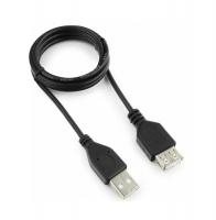 Кабель-удлинитель USB2.0 Гарнизон GCC-USB2-AMAF-1M, AM/AF, медь, 1м, черный, пакет фото