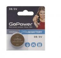 Батарейка GoPower ULTRA CR2032 BL2 Lithium 3V 1шт фото