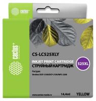 Картридж струйный Cactus CS-LC525XLY желтый (14.4мл) для Brother DCP-J100/J105/J200  фото