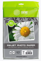Фотобумага Cactus CS-MA410020EDS A4/100г/м2/20л./белый матовое/матовое для струйной печати  фото