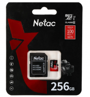 Карта памяти MicroSD 256GB Netac P500 Extreme Pro UHS-I A1 V30 (100Mb/s) NT02P500PRO-256G-R фото