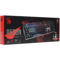 Клавиатура A4 Bloody B500N серый USB for gamer LED фото