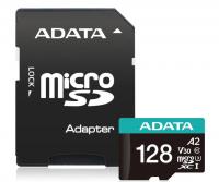 Карта памяти MicroSD 128GB A-Data  Premier Pro (AUSDX128GUI3V30SA2-RA1) + adapter фото