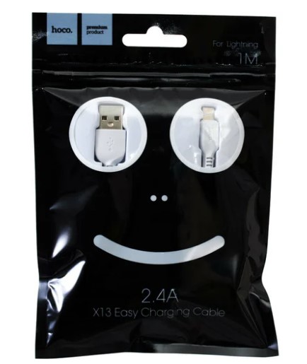 Кабель USB - Lightning HOCO X13 1м белый (6957531061151) фото