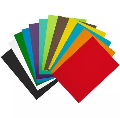 Картон цветной А4 немелованный, 24л. 12цв., ПИФАГОР, 200х283мм, 128012 фото