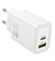 Зарядное устройство HOCO N63 PD30W+QC3.0 30W 3A (PD+QC) USB/USB Type-C белый фото