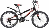 (м) Велосипед детский NOVATRACK 20"20SH6V.RACER.BK20 черный, сталь, 6 скор., Microshift TS38-6/Shima фото